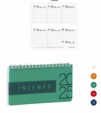 Agenda settimanale spirale 16x8